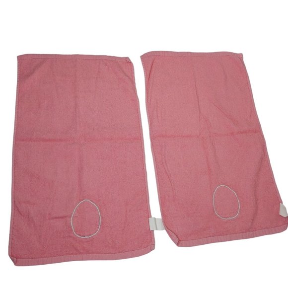 Vintage Easter Egg Hand Towels Pink Embroidered Bathroom 100% Cotton 14.5" x 23" - Picture 4 of 5